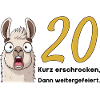 20th birthday – briefly frightened, then celebrated