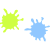 Neon Splash Splatter