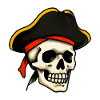 Classic Tattoo Pirate Skull