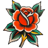 Classic Tattoo Rose