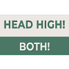 HEAD HIGH. BOTH. – Cheeky statement design