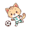 Cat football player number 10