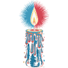 Faith Light Candle Retro Spirit Design
