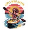 Girls Who Kayak Heaven Gift Design