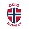 Oslo-Norwegen-Schild mit Flagge
