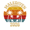 Malediven 2026 Retro Palmen