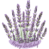 Anniversaire lavande Fleur violette