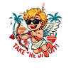 Cupidon drôle disant anti-Saint-Valentin Amour