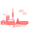 MÜNCHEN SKYLINE STACK – MIA SAN MUNICH