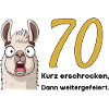 70th birthday – briefly frightened, then celebrated