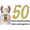 50th birthday – briefly frightened, then celebrated