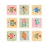Tiere des Meeres Muster-Stempel
