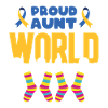 Proud Aunt World Down Syndroom Dag Sokken Ontwerp