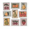 Pastel Fruit Stamp Pattern
