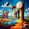 Melting Bells Surreel Landscape