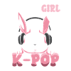 K-Pop Bunny  mit Kopfhörern