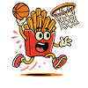 Pommes Basketballheld