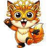 Carnival Fox Disguise Carnival Dancing Joy