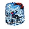 WINTER KITE SURFER GIRL