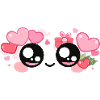 Sticker Valentine Eyes – Kawaii Love Eyes
