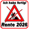 I've finished, pension 2026