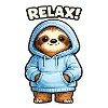 Relax Sloth Hoodie