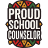 School Counselor Pride Geometric Pattern