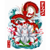 Grenier Japonais Kitsune à neuf queues