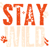 Stay Wild – lettering with paws