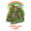 Recycle Your Garbage Garden Skeleton