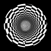 Vortex optique noir et blanc