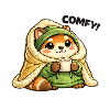 Cuddly panda in winter coat