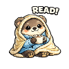 Cuddly Bear Reading Time Under Blanket