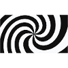 Spiral Noir et Blanc hypnotique