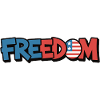 Freedom Typography Statement Design