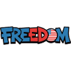 Freedom Typography Statement Design