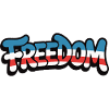 Freedom Typography Statement Design