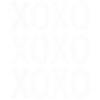 XOXO Love Text Minimal Repeating Design