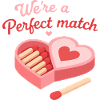 Perfect Match Heart Candy Love Design