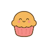 Pastel Smiling Kawaii Cupcake