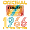 60-årsdag 60 år februari 1966 Vintage T-shirt