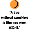 Orangene Mond-Silhouette