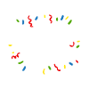 Karnevalmaus Buntes Konfetti Karneval
