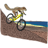 Atlashörnchen fährt Mountainbike, Fuerteventura