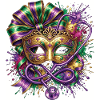 Mardi Gras Krankenschwester-Doktor-Maske