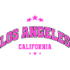 Los Angeles Neon Pink Lettering