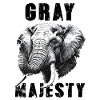 Elephant Gray Majesty Power