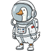 Space Goose Astronaut