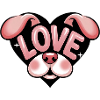 Cute Love Dog