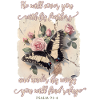 Bibelvers Schmetterling Christlich